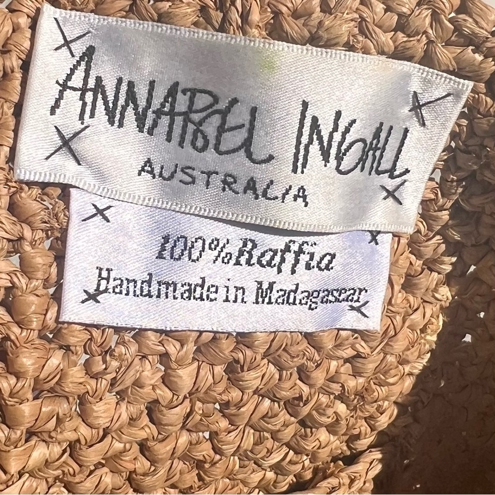 Annabel Ingall Raffia Three Tone Handmade Mini Tote Good Condition - Picture 5 of 9